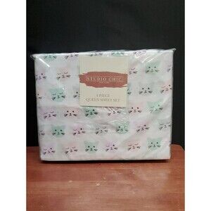 Studio Chic New York 4 Pc Queen Sheet Set